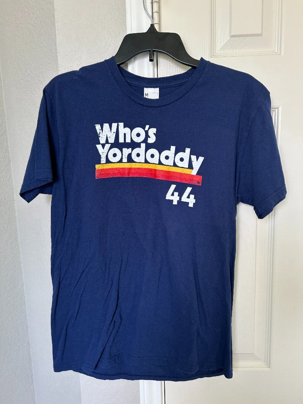 Yordan Alvarez #44 "Who's Yordaddy" Houston Astros Baseball Men's Shirt- Medium